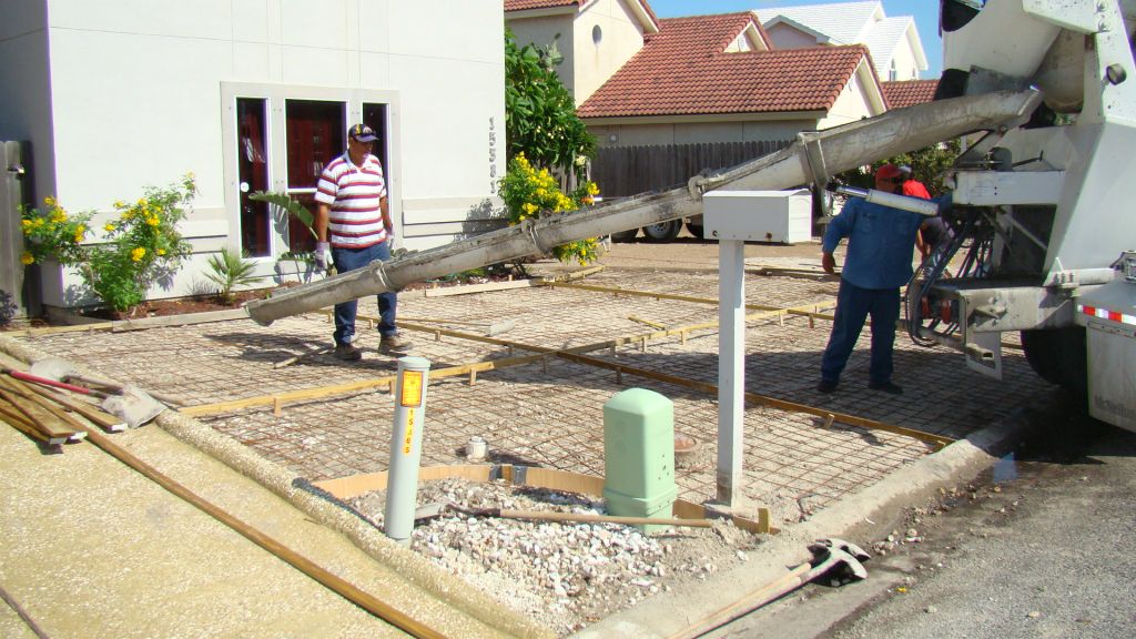 COMPLETED CONCRETE DRIVE
